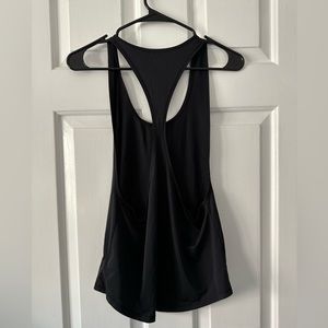 Black workout tank